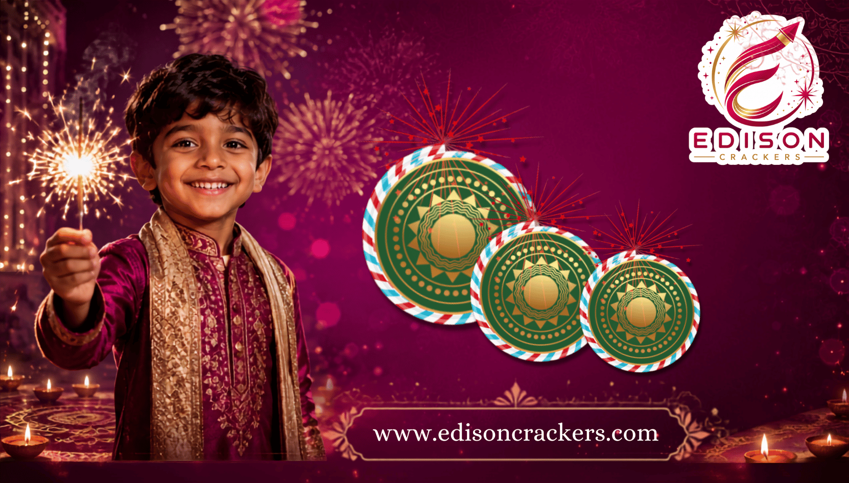 Edison Crackers Sivakasi Crackers – Ground Chakkars